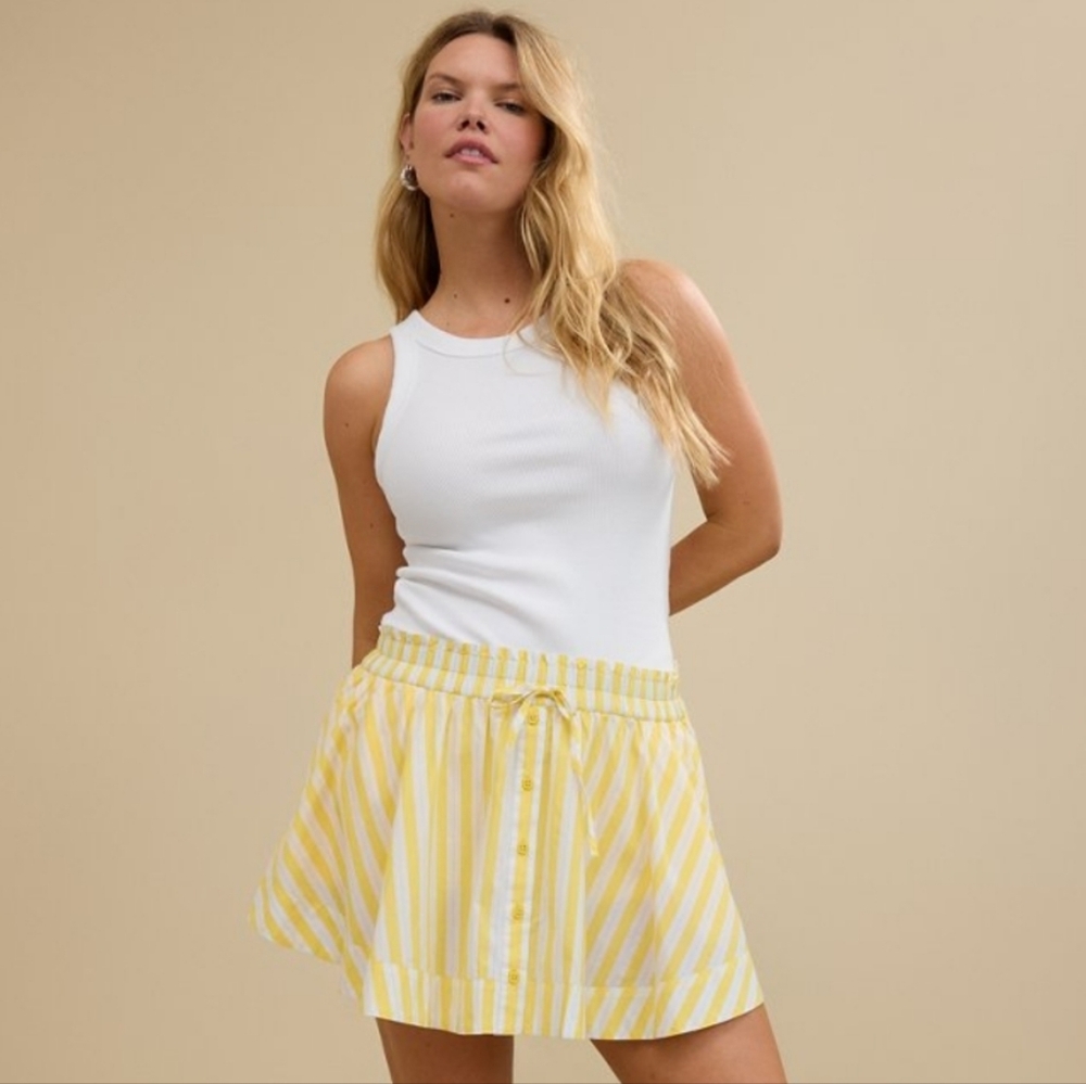 Aerie - NWT Citron Boxer Skort - M